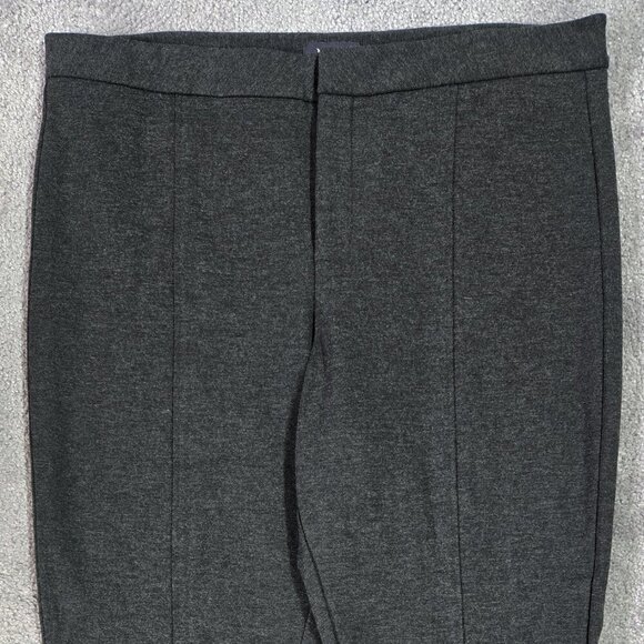 NYDJ Betty Heather Gray Ponte Knit Ankle Pants Capsule Lift Tuck Stretch Preppy - Picture 4 of 9